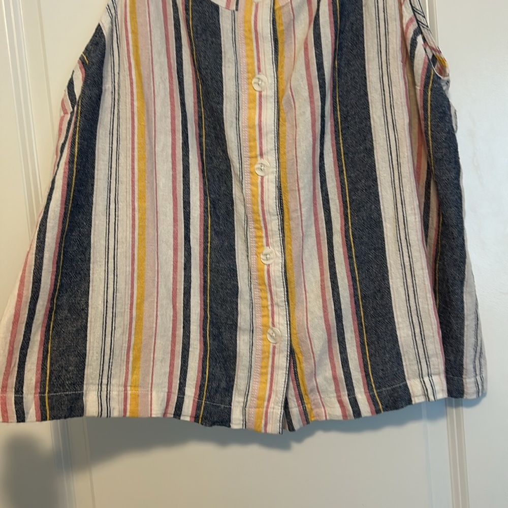 Women’s NWT Liz Claiborne Striped Button Down Tank Top Size XXL - Picture 3 of 8